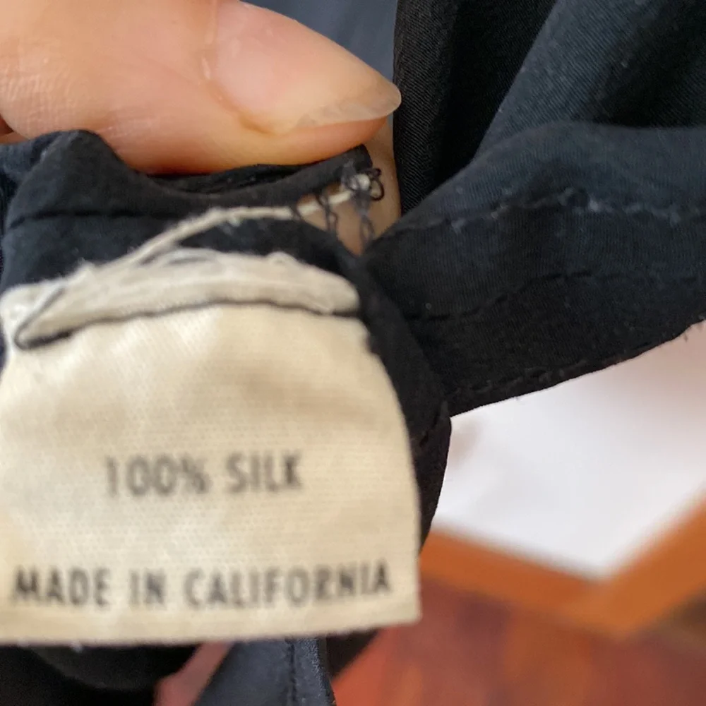 Ali Golden size Xs/s black silk long dress - Picture 6 of 9